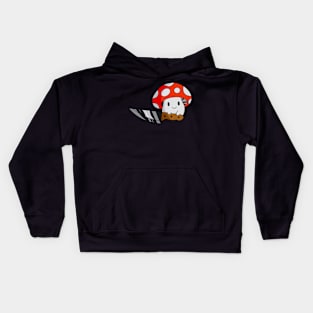 Fantastic mushroom with knife Kids Hoodie